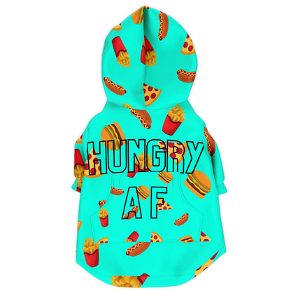 HUNGRY AF PET DOG HOODIE - swaggiwags