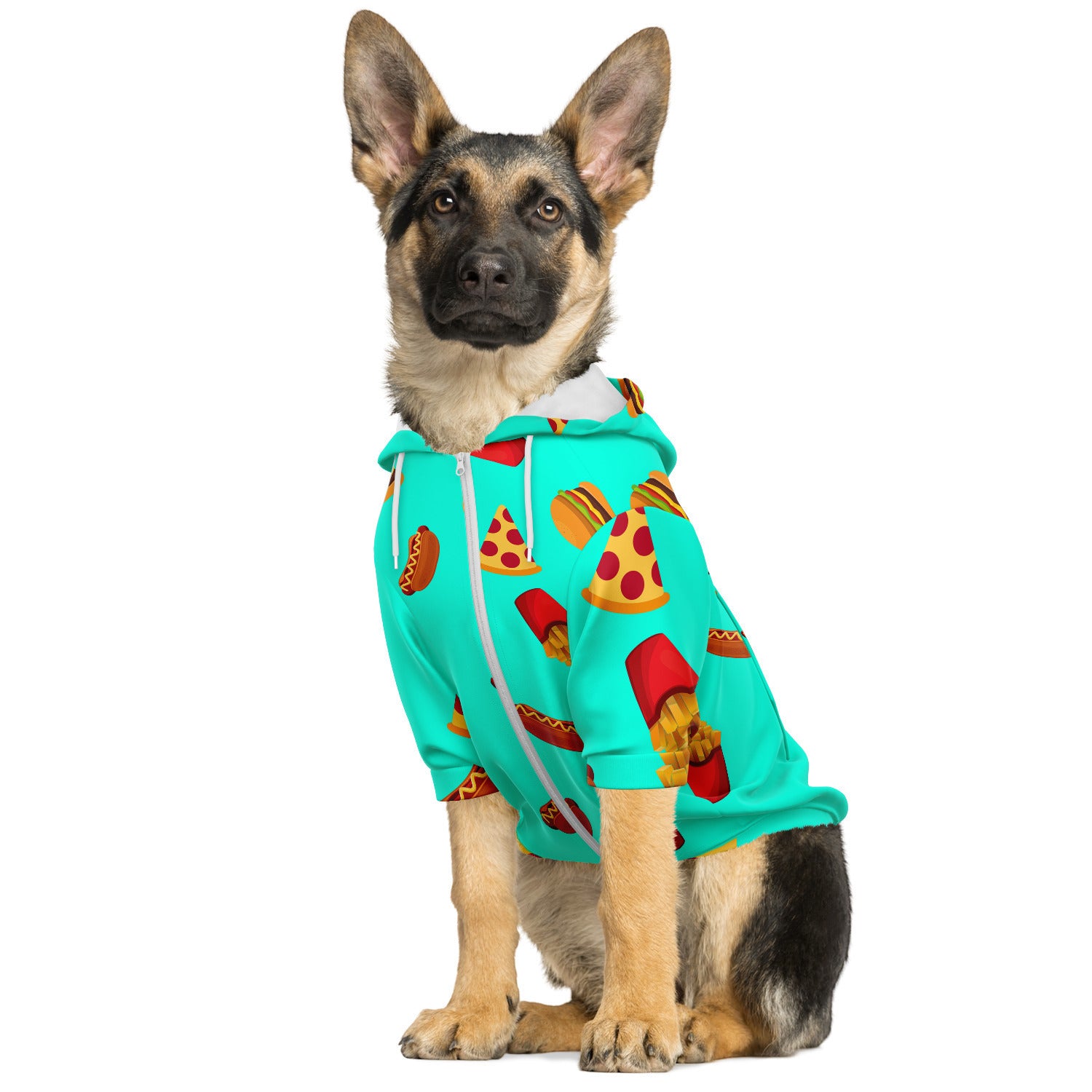 HUNGRY AF PET DOG HOODIE - swaggiwags